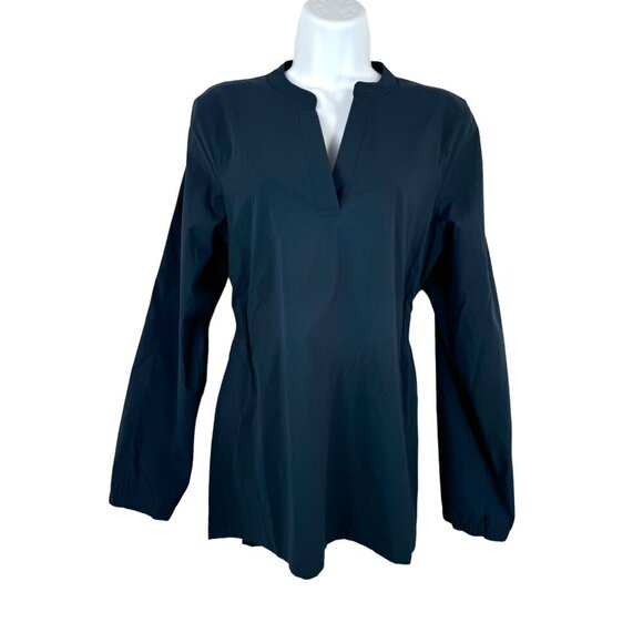 Athleta long sleeve preppy cinched performance popover tunic navy sz S - Picture 1 of 10